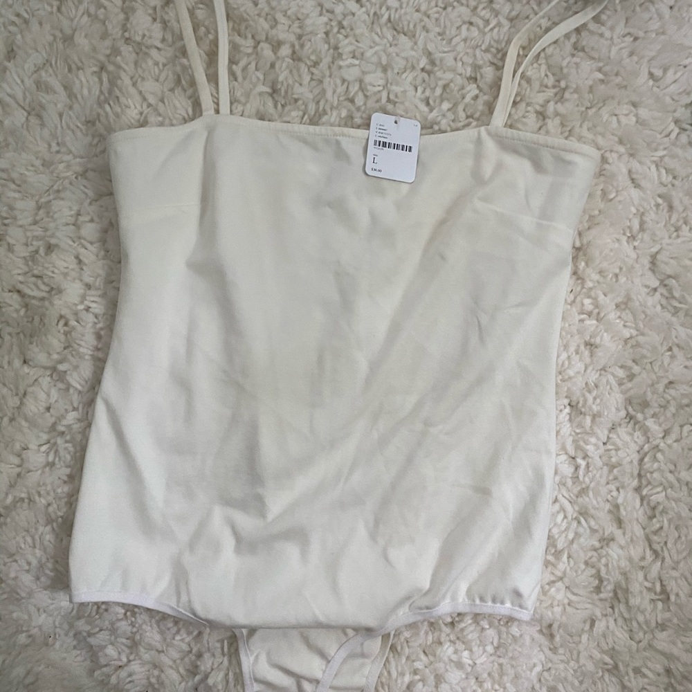 Free People White Bodysuit
